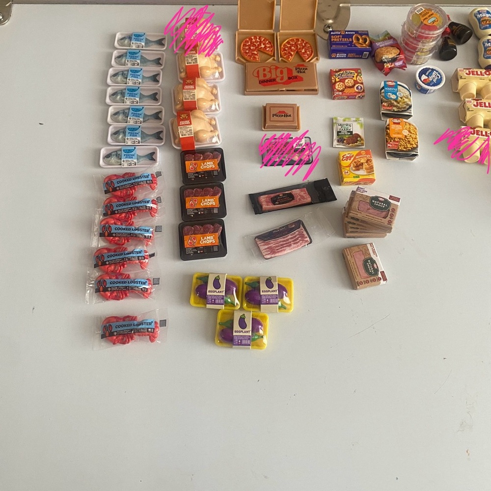 Assorted Mini Brands Fill the Fridge Play Food Set Choose 6! - Picture 2 of 4